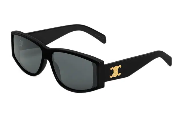 CELINE Irregular Frame Sunglasses Black