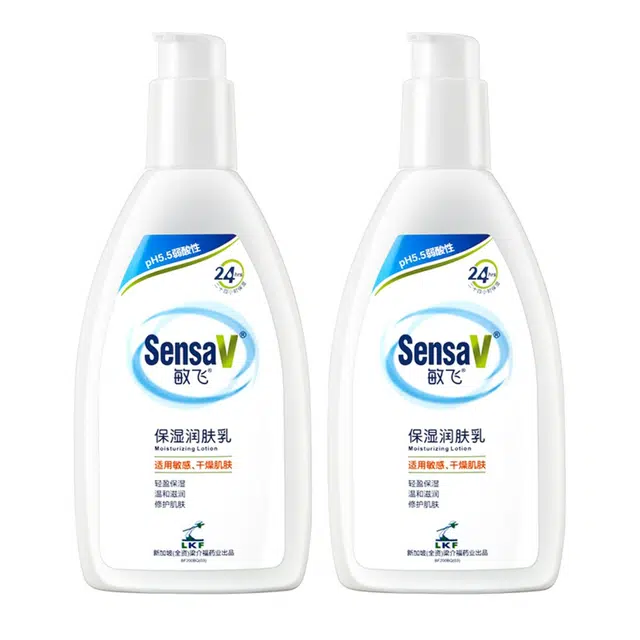 敏飞 保湿滋润防干痒沐浴露 保湿洁面乳身体乳清洁保湿套装