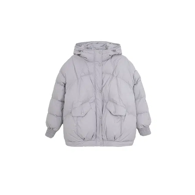 小镇姗姗 塞尔茨堡 纯色连帽羽绒服 女款