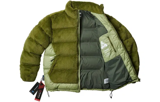 PALACE FW22 Polartec High Loft Puffa Olive Logo