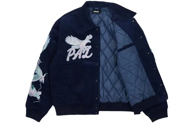PALACE FW22 Double Dragon Tour Jacket Navy Logo