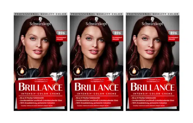 Brillance 896 Schwarzrot Organdi*3