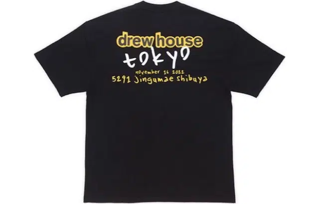 Drew House Tokyo Pop-up Exclusive T-Shirt FW22 Black
