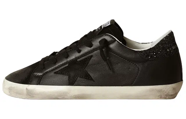 Golden Goose Low Top Sneakers Black Vintage