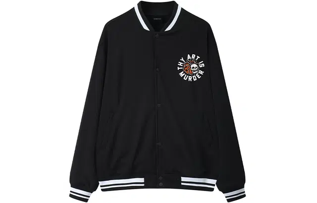 木村三社 火焰字母印花休闲棒球服 男女同款 