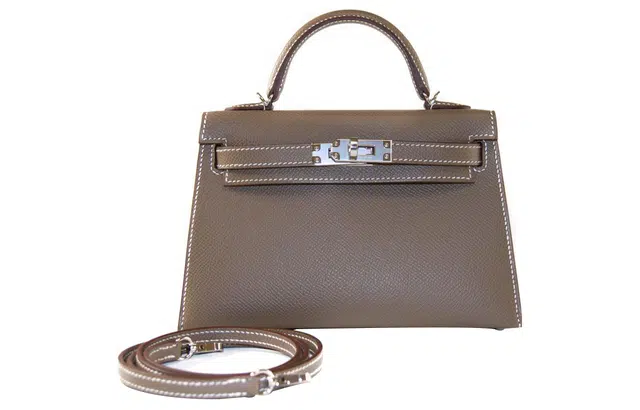 HERMES Mini Kelly Epsom 18 Etoupe