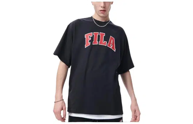 FILA Letter Print Tee Black