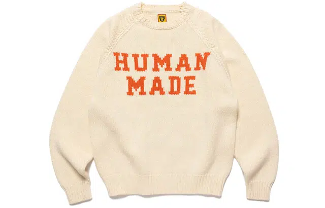 HUMAN MADE SS23 Bear Raglan Knit Sweater