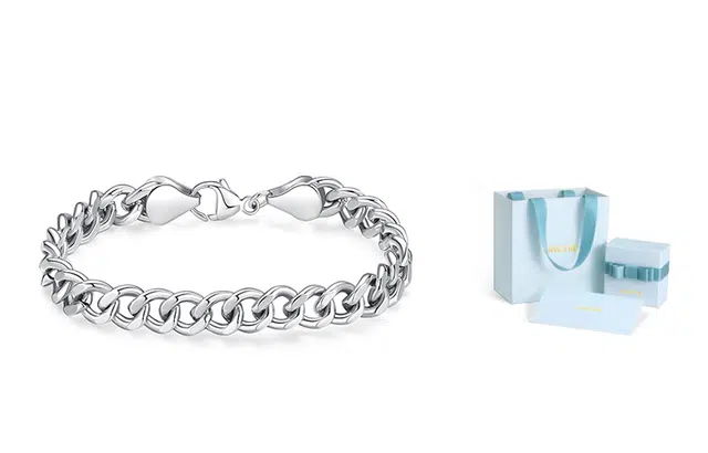 银千惠 情侣系列 男女同款古巴链条简约时髦时尚个性小众设计感街头风中性配饰情侣款情侣款