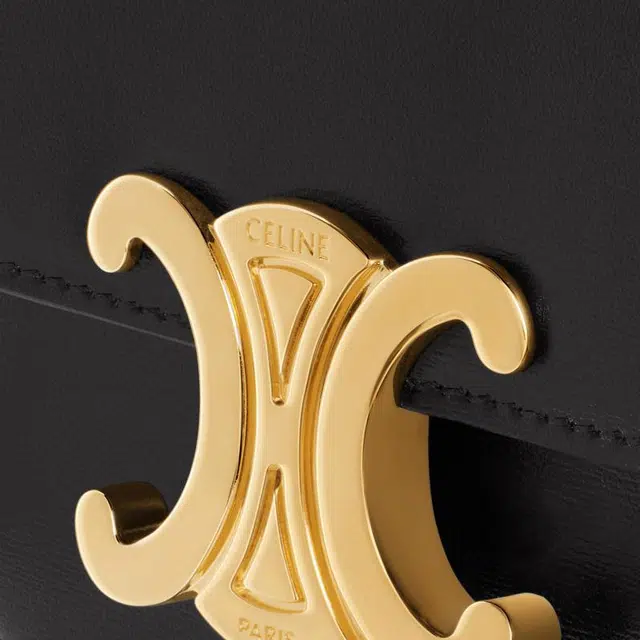 CELINE Triomphe Mini Waist Bag Black