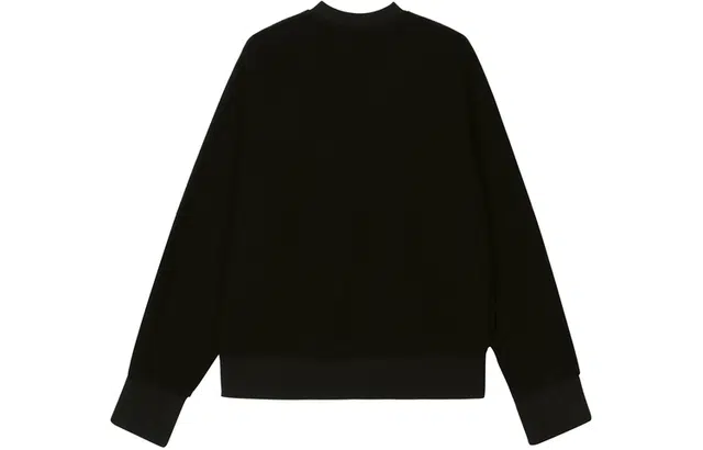 速写 纯色宽松舒适简约通勤日常休闲圆领套头卫衣 男女同款 黑色驼杏色
