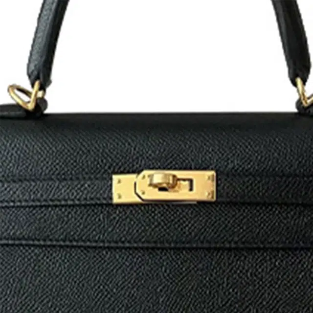 HERMES Kelly 25 Epsom Noir