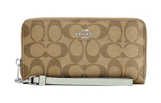 COACH Zip Around 19 Classic Canvas Cardholder