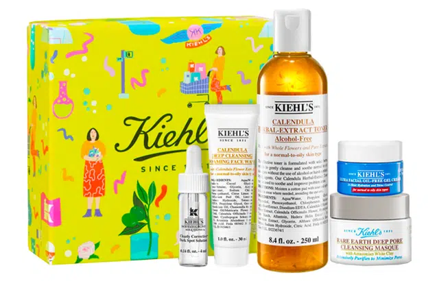 科颜氏 控油淡印礼盒 护肤套装 保湿补水控油 五件套