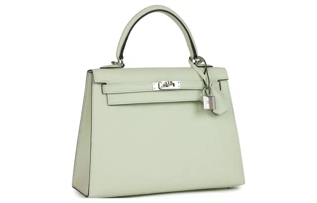 HERMES Kelly 25 Epsom 0S Vert Fizz