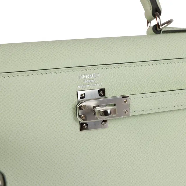 HERMES Kelly 25 Epsom 0S Vert Fizz