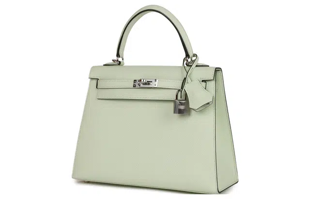 HERMES Kelly 25 Epsom 0S Vert Fizz