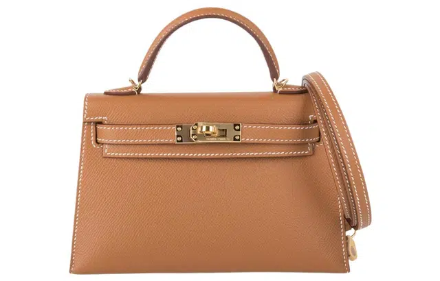 HERMES Mini Kelly Epsom 37 Gold