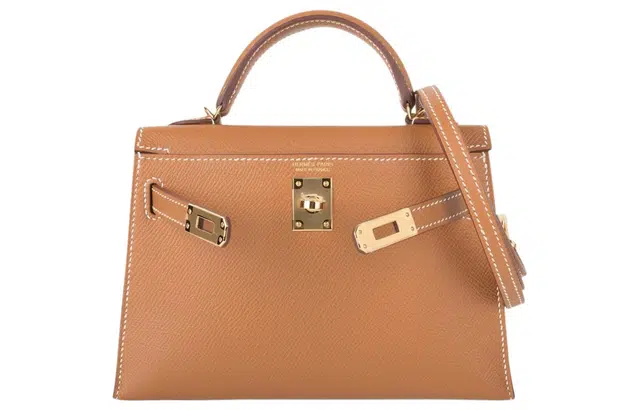 HERMES Mini Kelly Epsom 37 Gold