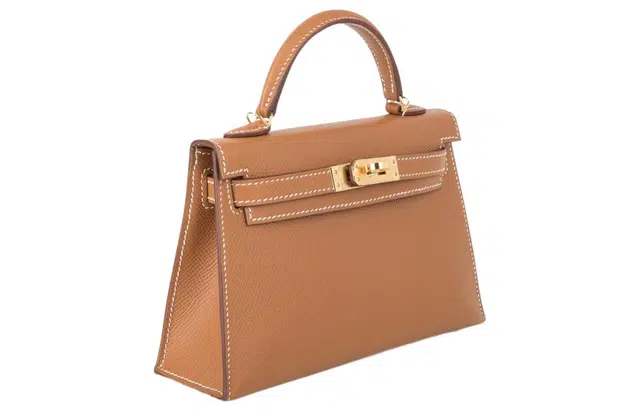 HERMES Mini Kelly Epsom 37 Gold
