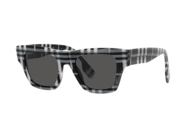 Burberry Square Frame Sunglasses Black White