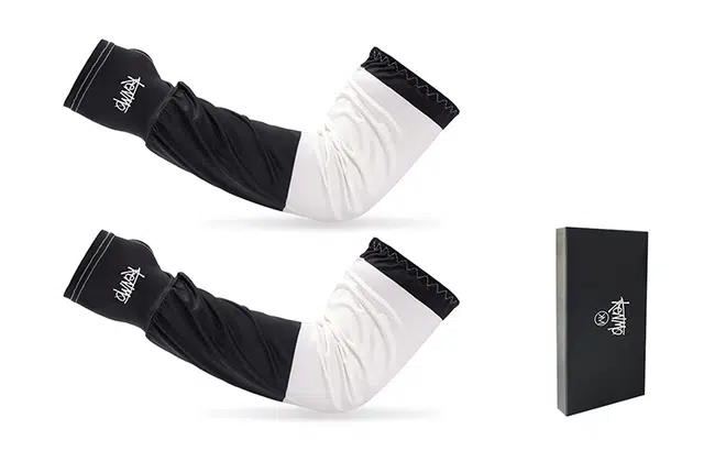 肯默 夏季防晒冰袖 舒适套指设计 冰丝轻薄拼接袖套 男女同款