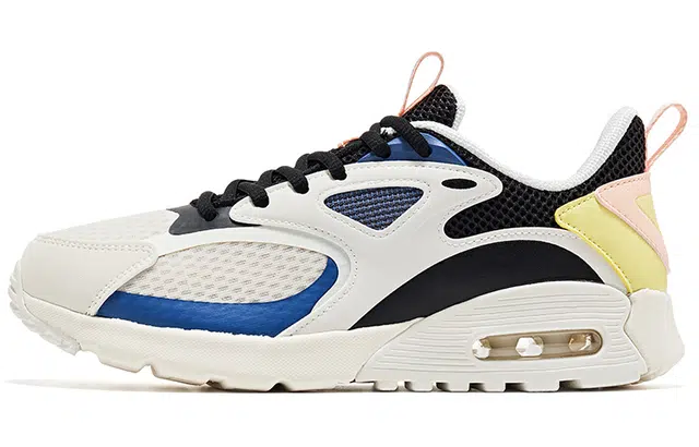 鸿星尔克 舒适 低帮 跑步鞋 女款 白黑