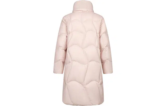 艾莱依 纯色长款立领休闲羽绒服 女款