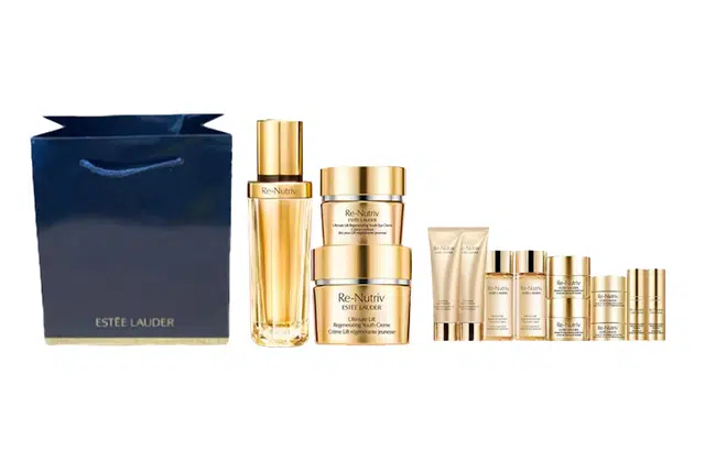 雅诗兰黛 黑钻精华白金眼霜套装护肤套装 紧致保湿补水 十三件套