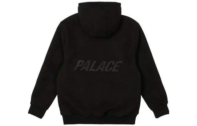 PALACE SS23 Therma zip hood black Logo