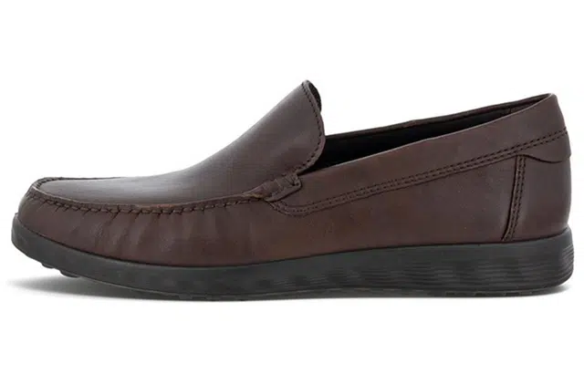 Ecco Moc Toe Loafer Cocoa Brown