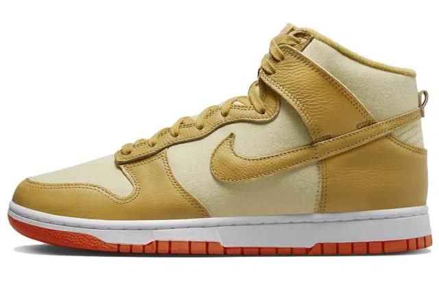 Nike Dunk "Wheat Gold and Safety Orange"