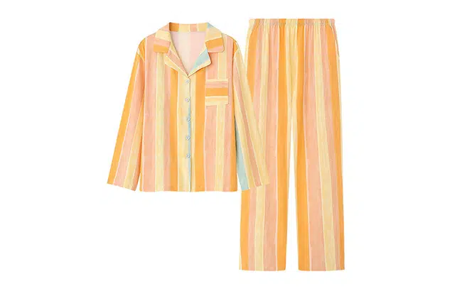 橡柠派 油画风情侣睡衣简约高级感春秋款家居服可外穿两件套