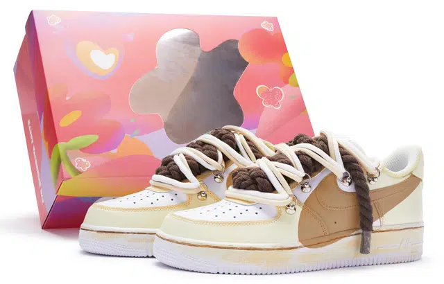 Nike Air Force 1 Low 07 White Yellow Brown