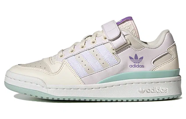 adidas Forum Low White Purple Green