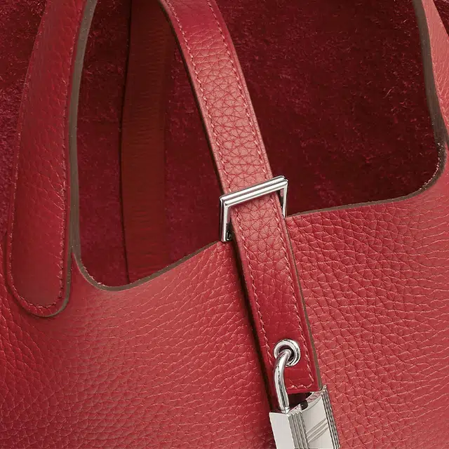 HERMES Picotin 18 Clemence 5E Vermillon