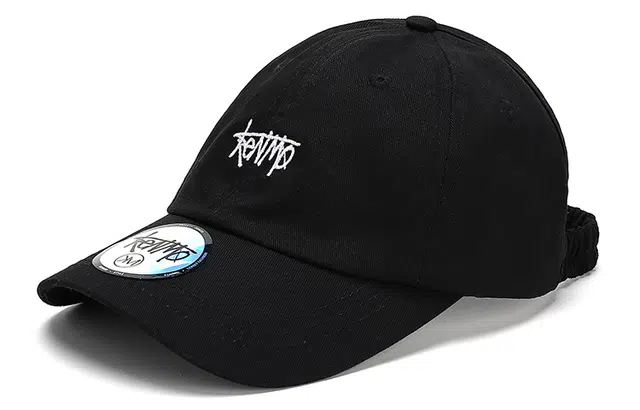 肯默 扎马尾帽鸭舌帽遮阳防晒 女款 黑色