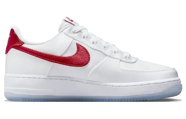 Nike Air Force 1 Low Satin "White Red"