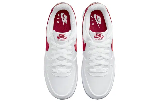 Nike Air Force 1 Low Satin "White Red"