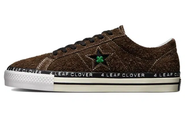Patta x Converse One Star "4 Leaf Clover" Brown