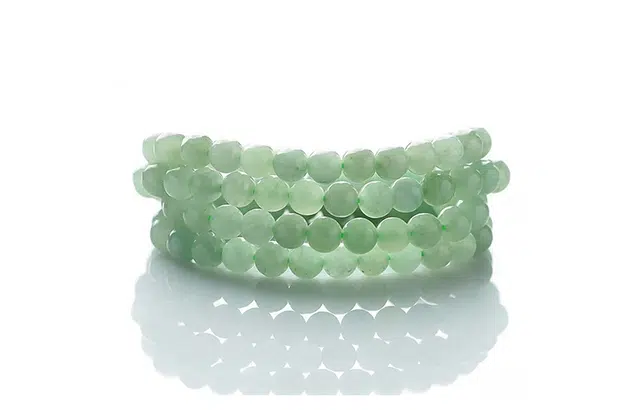 周百福珠宝 三彩项链 淡雅温婉古典简约风三彩项链串珠链女款