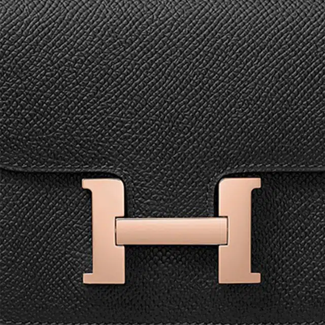 HERMES Constance Slim Epsom Noir