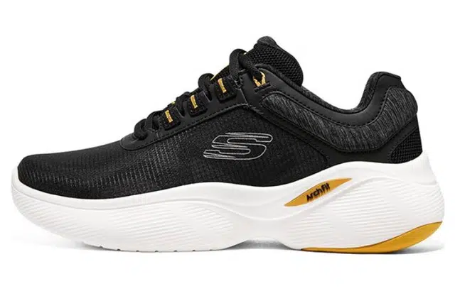 Skechers Arch Fit Black Yellow
