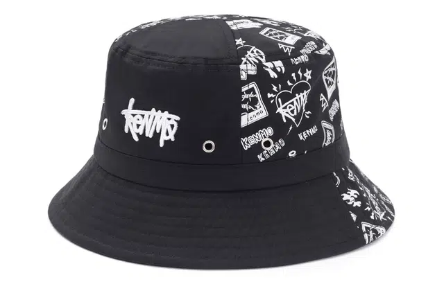 肯默高街潮流风渔夫帽立体刺绣遮阳帽个性嘻哈防晒 男女同款