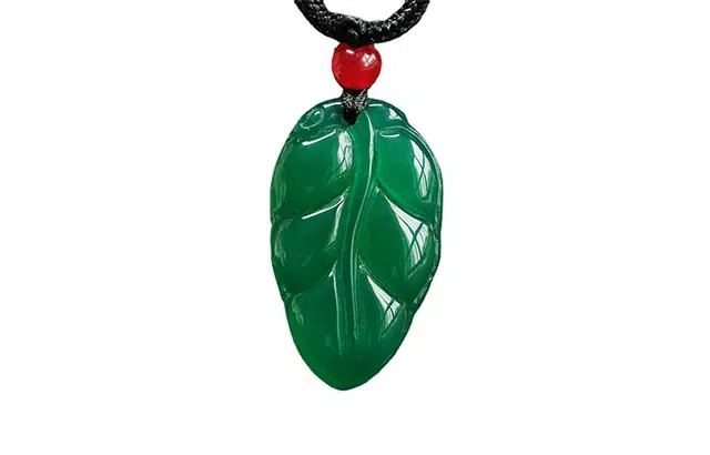 周百福珠宝 叶子项链 气质简约复古风清新小叶子项链叶子锁骨链女款 母亲节礼物