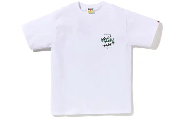 A BATHING APE Woodland Camo WGM Ape Head Tee