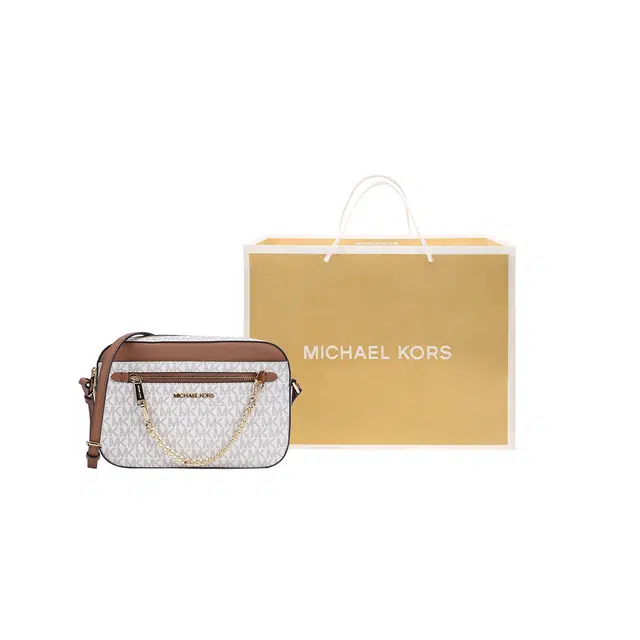 Michael Kors Jet Set Camera Bag Vanilla