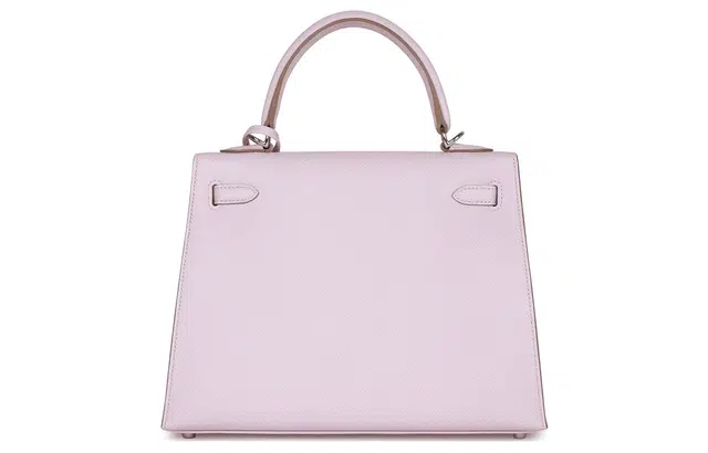 HERMES Kelly 25 Epsom 09 Mauve Pale