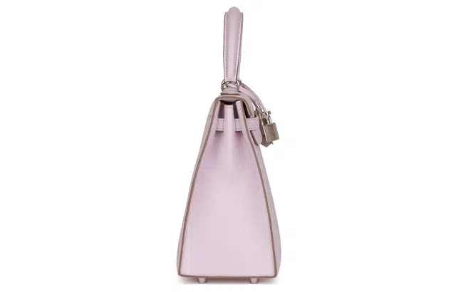 HERMES Kelly 25 Epsom 09 Mauve Pale