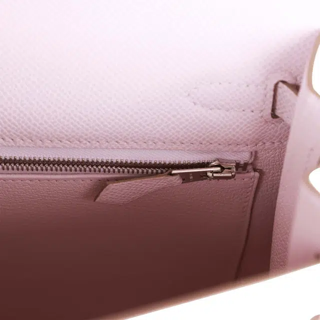 HERMES Kelly 25 Epsom 09 Mauve Pale